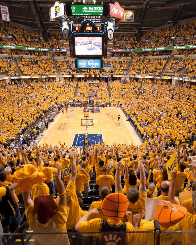 Gainbridge Fieldhouse Interior for Indiana Pacers Game