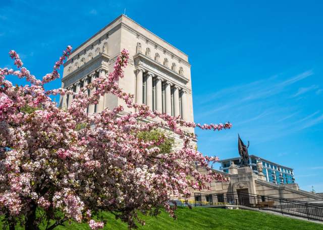 Indy history attractions like the Indiana War Memorial have special accommodations for visitors