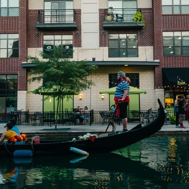 A romantic gondola ride on the scenic Central Canal