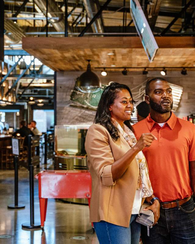 The Garage Food Hall at the Bottleworks District has something for everybody