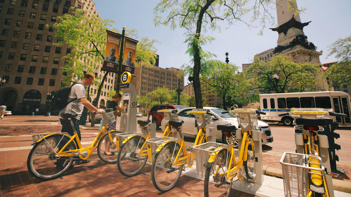 Pacers Bikeshare has convenient stations around the city for bike rentals