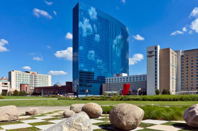 Marriott IndyPlace is a collection of five hotels highlighted by the stunning JW Marriott Indianapolis