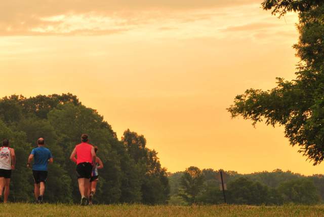 A morning run at Eagle Creek is an ideal way to start a day