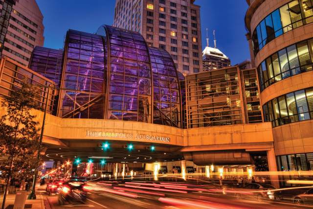 Ample parking is available for visitors to downtown Indy