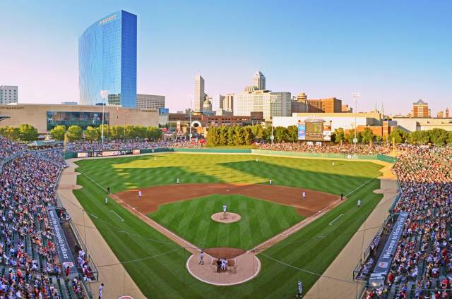 The Indianapolis Indians play home games at Victory Field