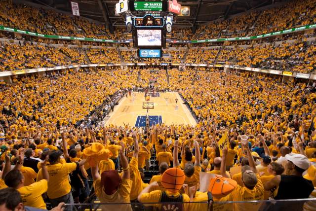 The NBA's Indiana Pacers play at Gainbridge Fieldhouse