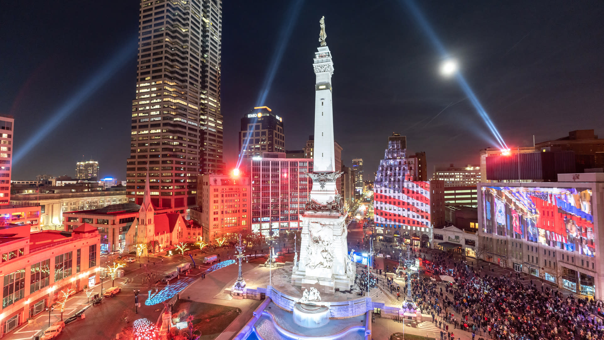 Shining A Light on Monument Circle In Indianapolis